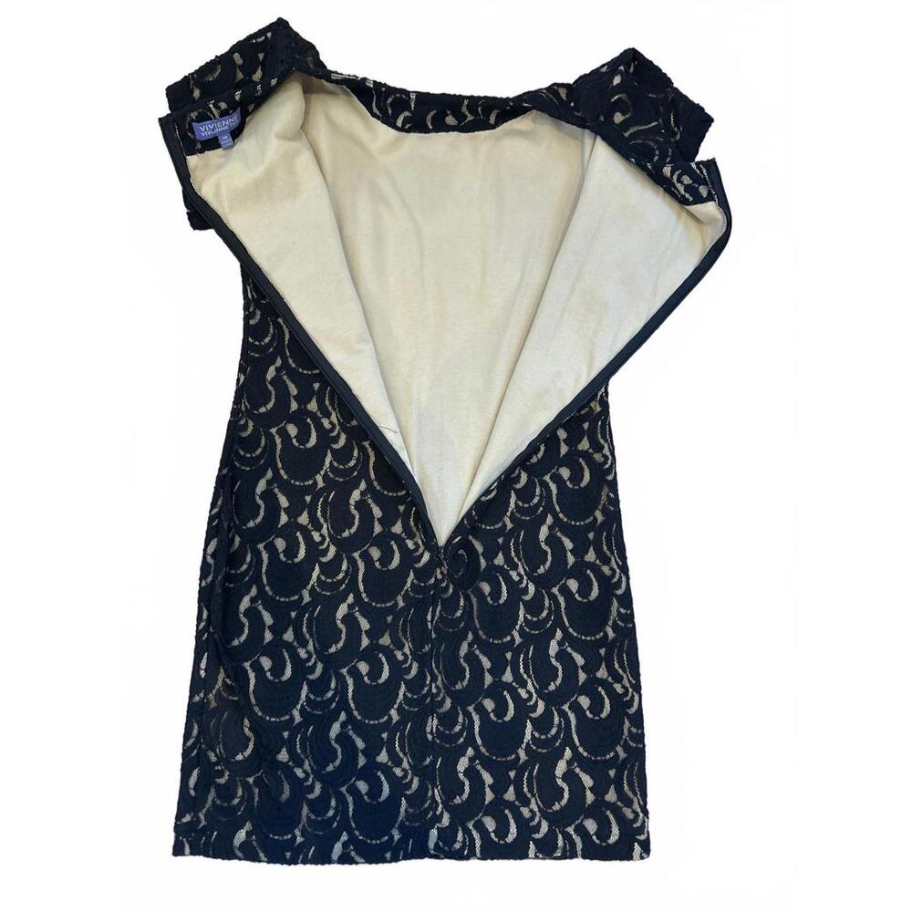 Vintage Vivienne Tam Women's Black Lace Dress XS - Picture 8 of 10